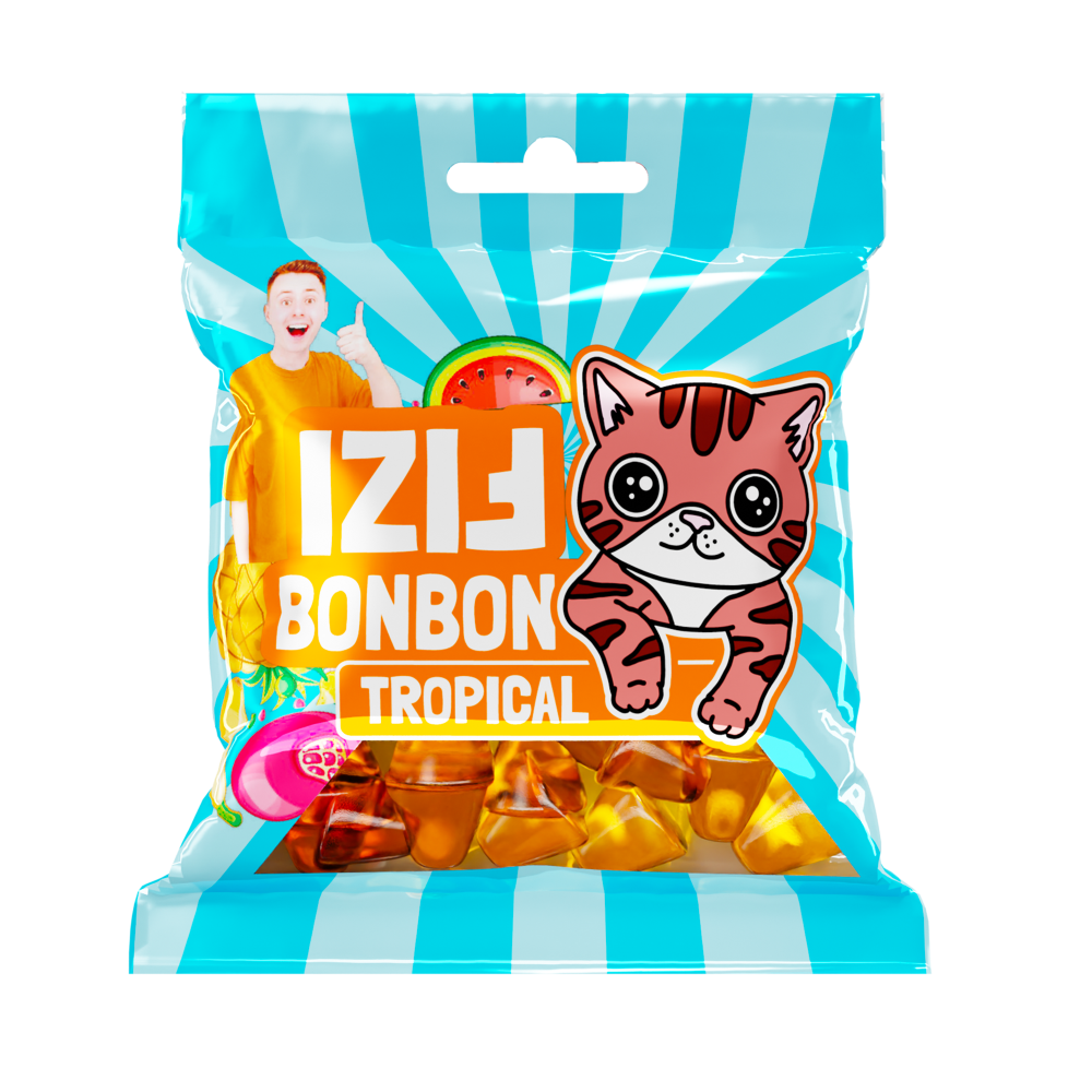 FIZIho BONBÓNY - Tropical 80g 5 ks