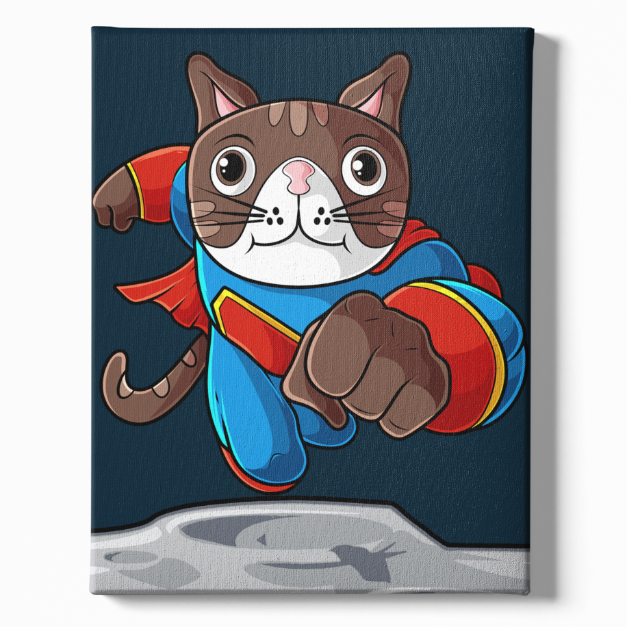 Obraz na plátně - SUPERHRDINA BORIS