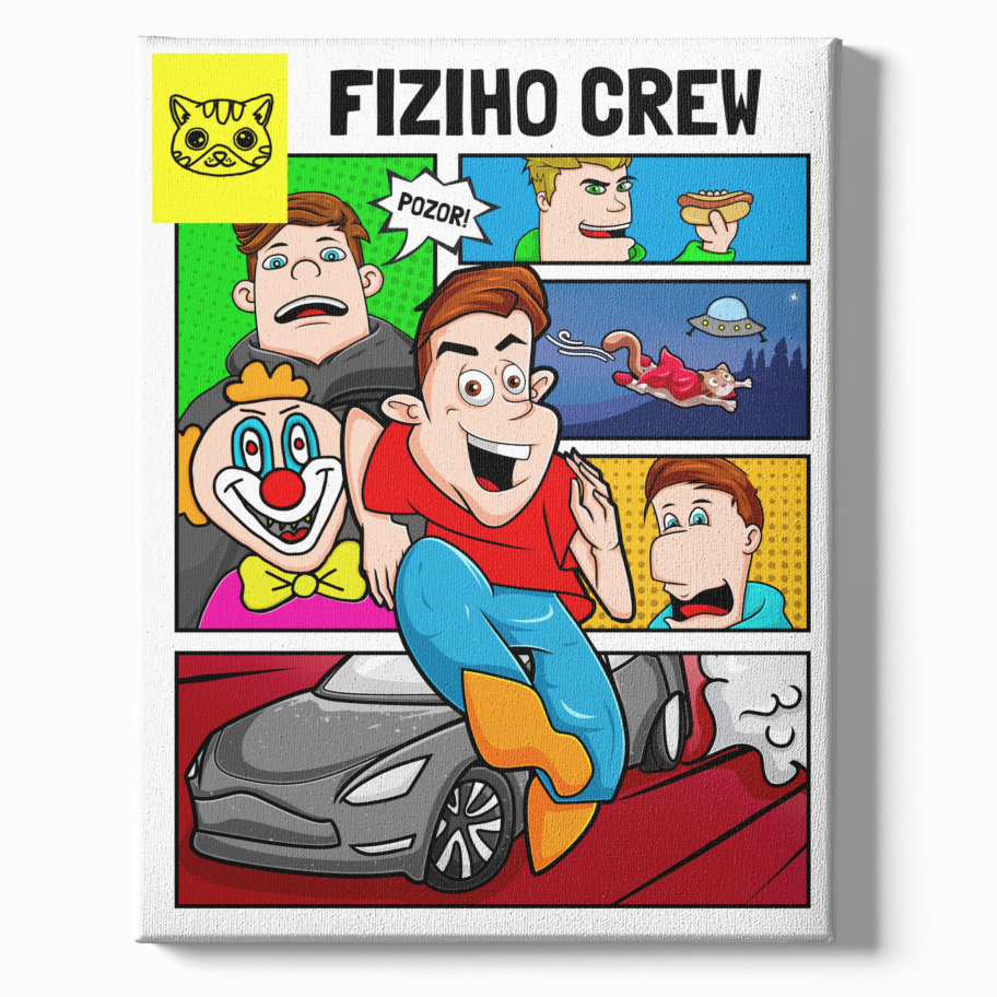 Obraz na plátně - FIZICREW KOMIKS