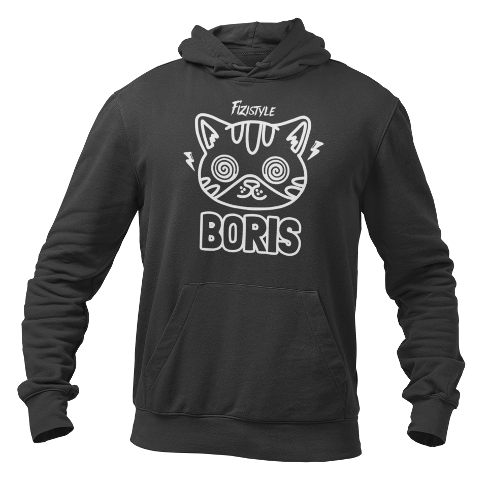 Mikina Svítící KOCOUREK BORIS - černá