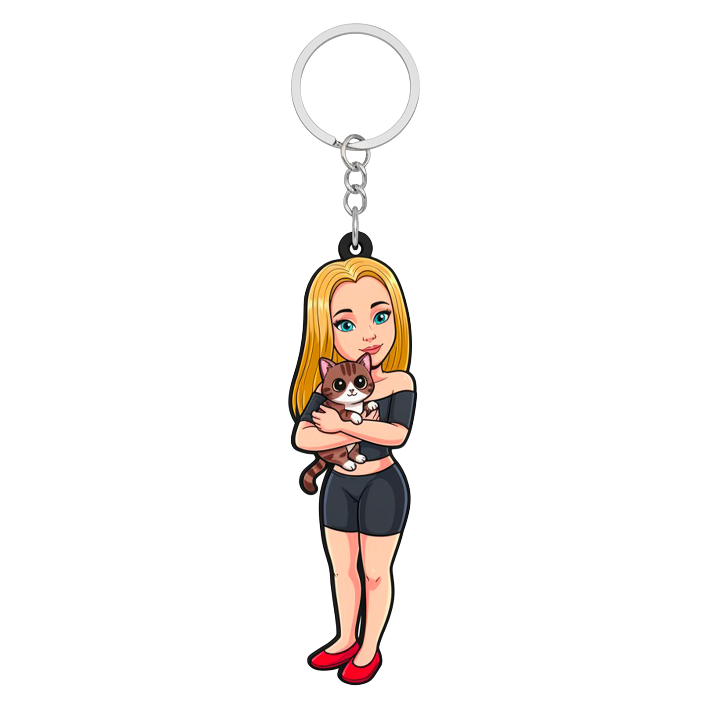 Přívěšek na kliče Anetka postavička - gumový