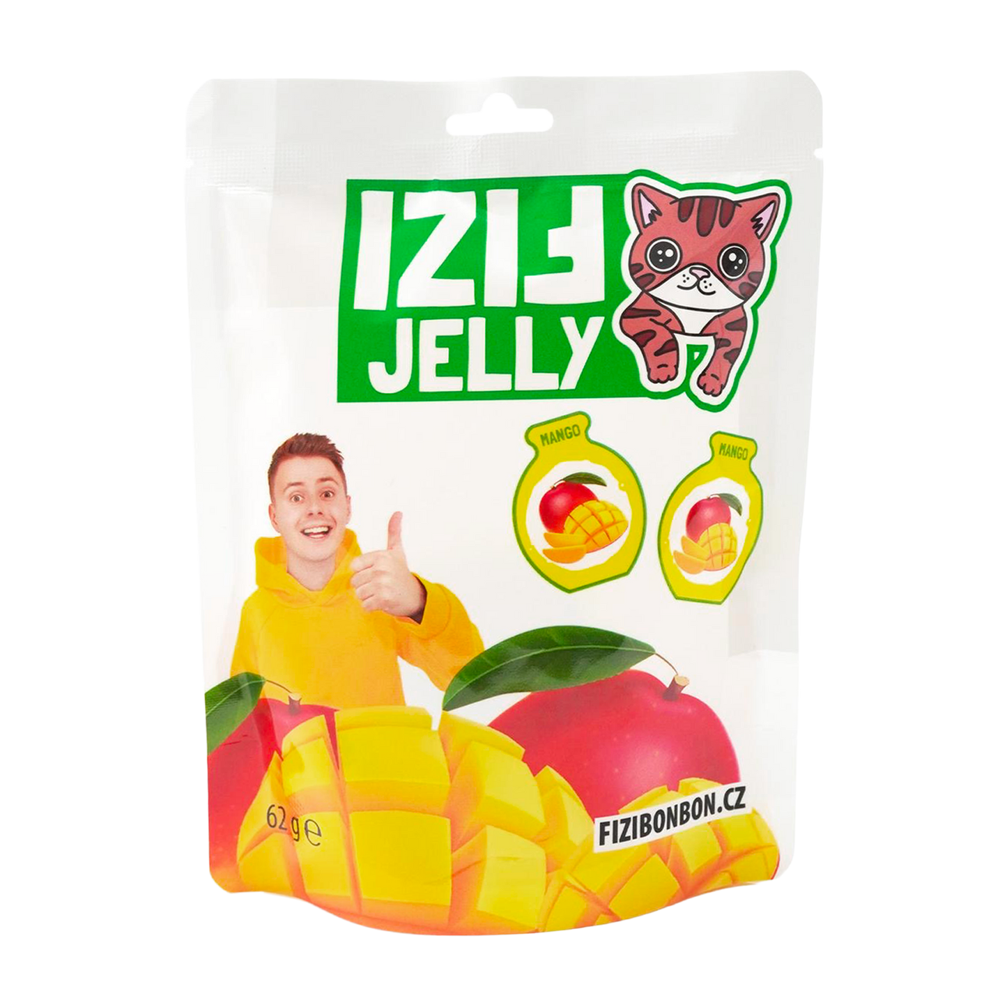 FIZIho JELLY ŽELÉ - Mango 62g 5 ks