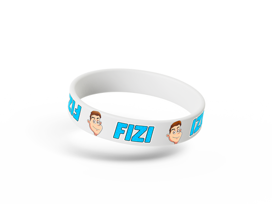 Gumový náramek FIZI - bílý