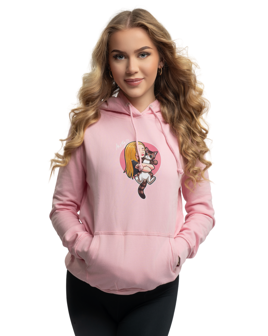 Mikina Anetka a kocourek Boris - růžová