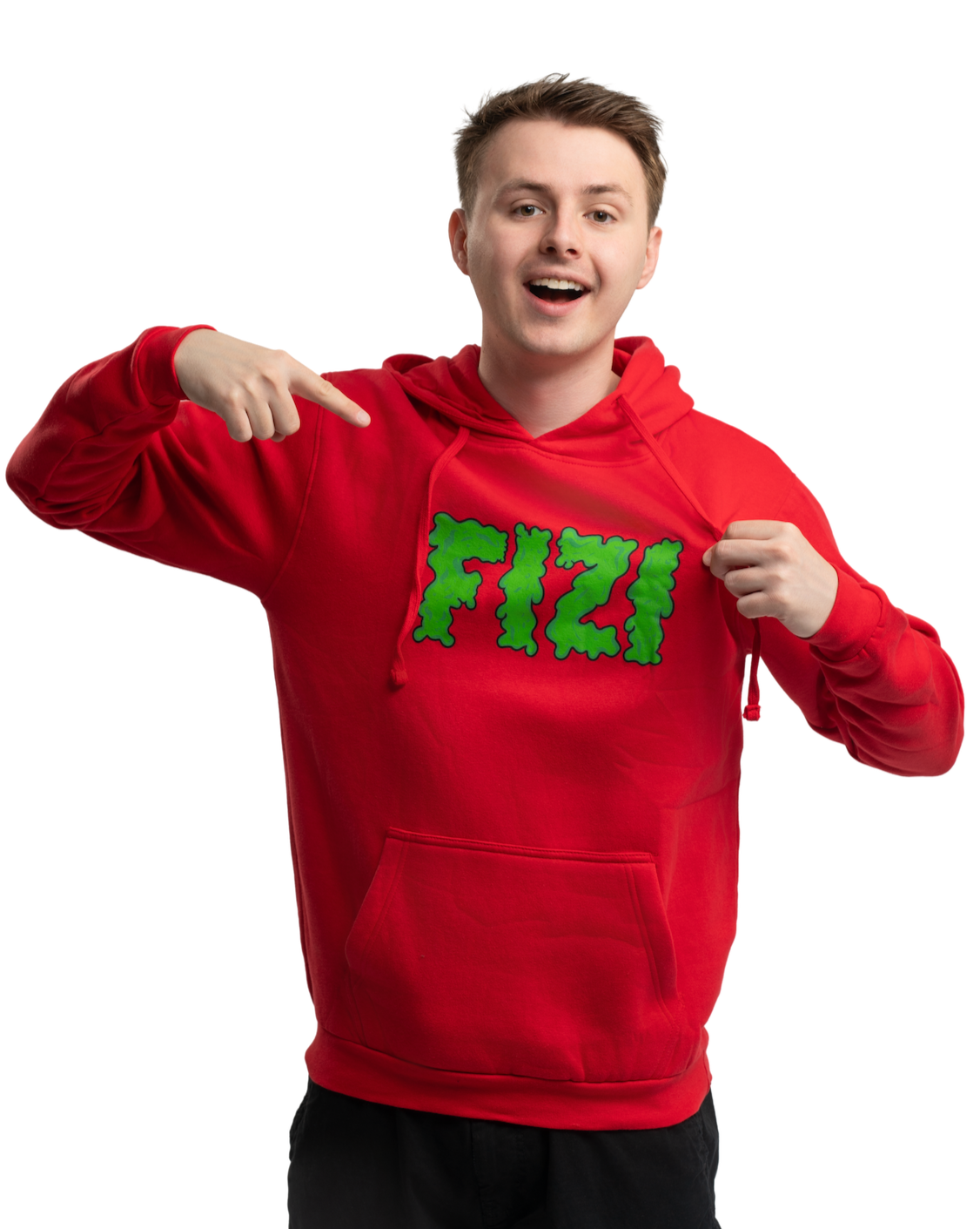 Mikina FIZI SLIME - červená