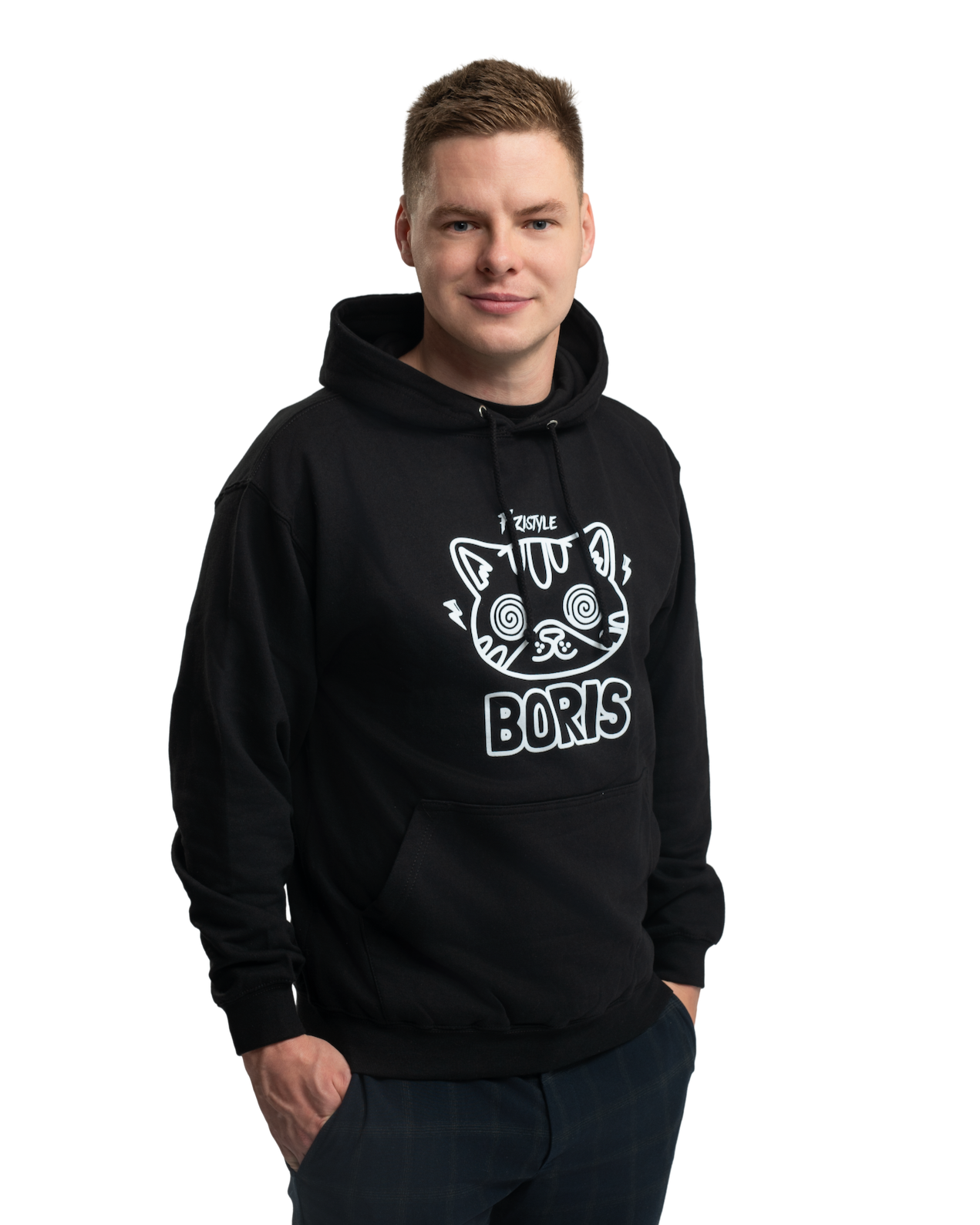 Mikina Svítící KOCOUREK BORIS - černá
