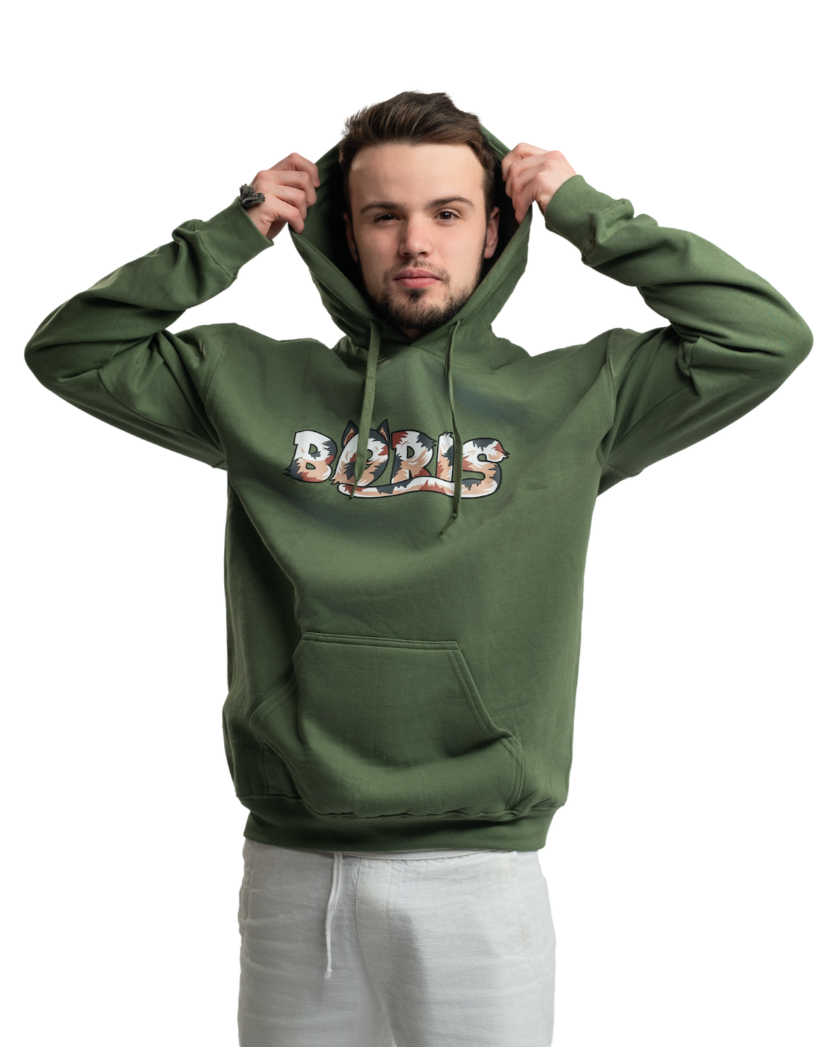 Mikina CHLUPATÝ BORIS - zelená