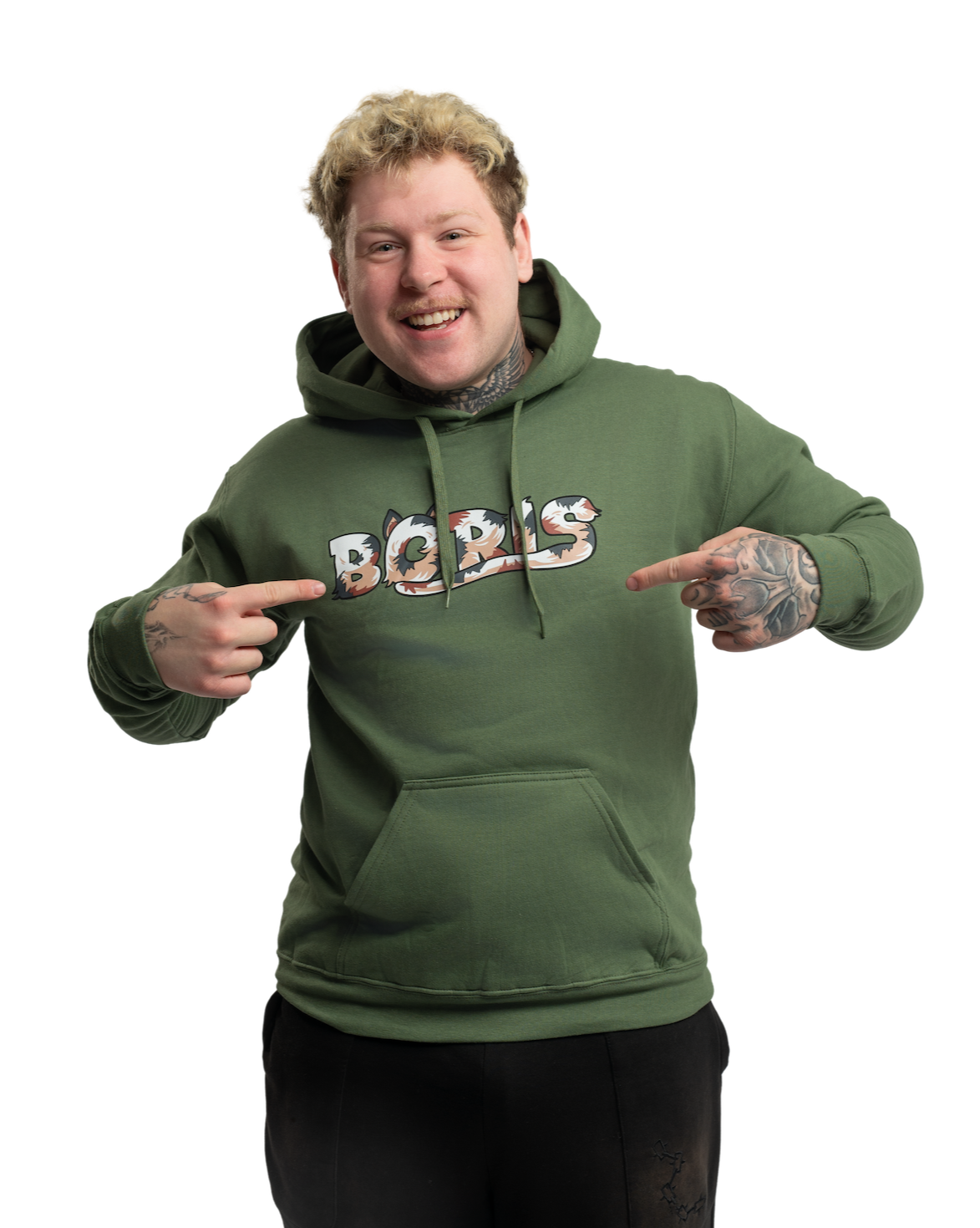 Mikina CHLUPATÝ BORIS - zelená