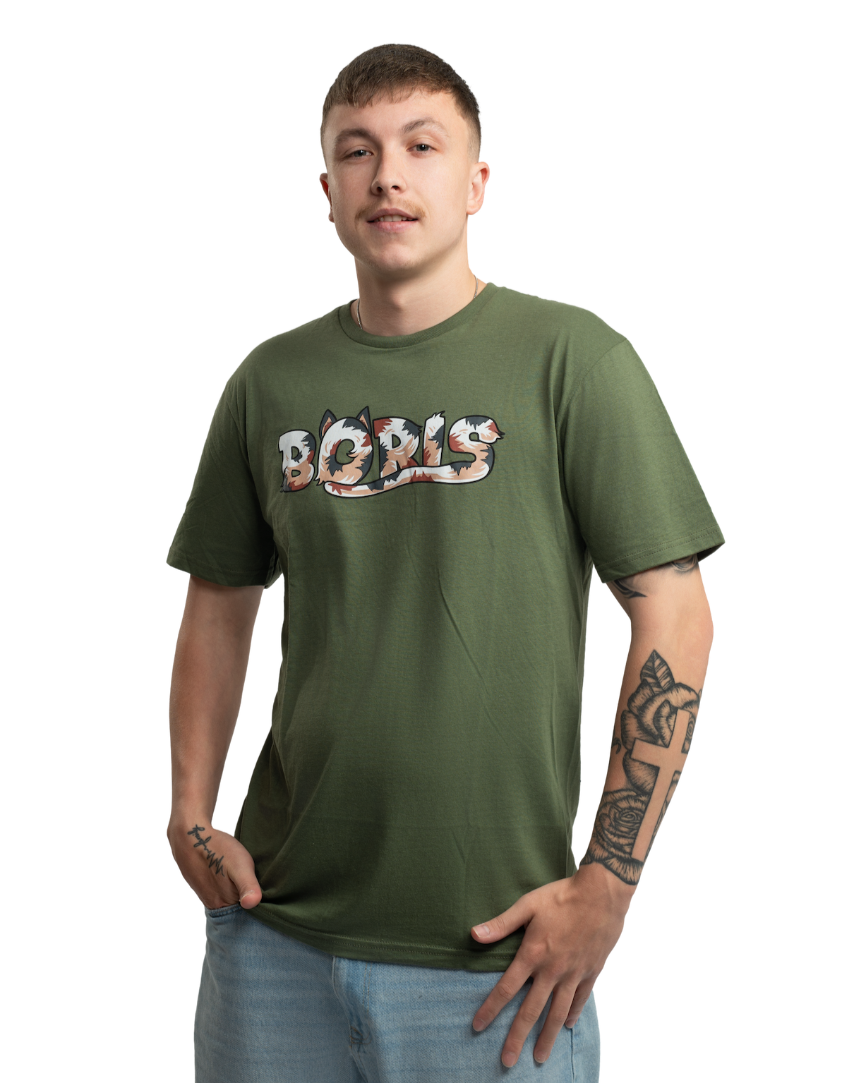 Tričko CHLUPATÝ BORIS - zelená