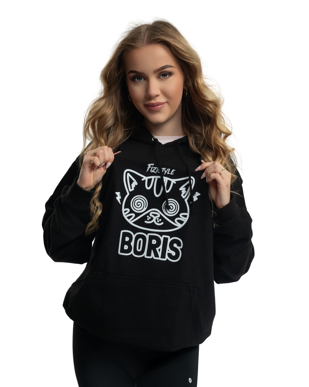 Mikina Svítící KOCOUREK BORIS - černá