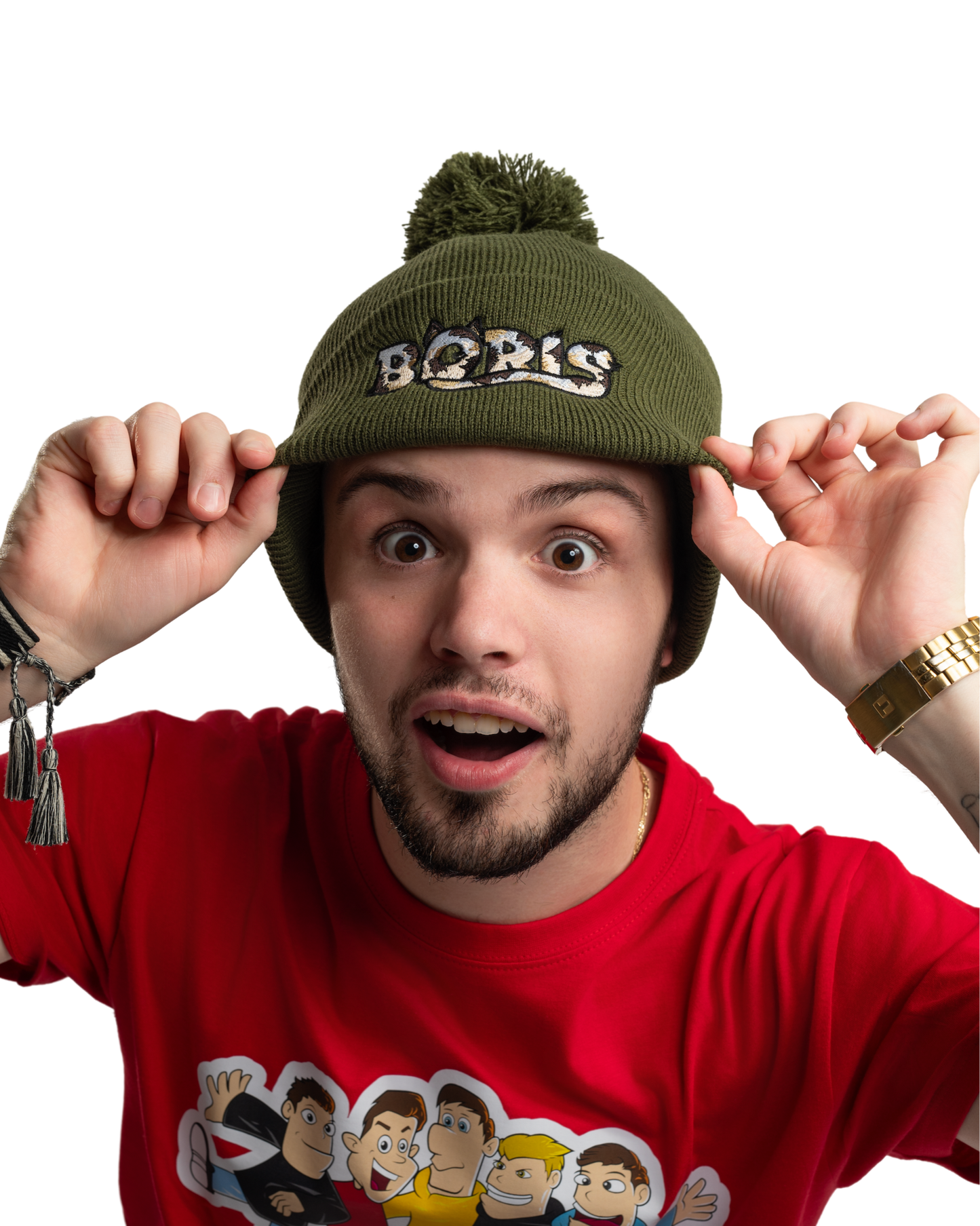 Čepice s bambulí BORIS - zelená