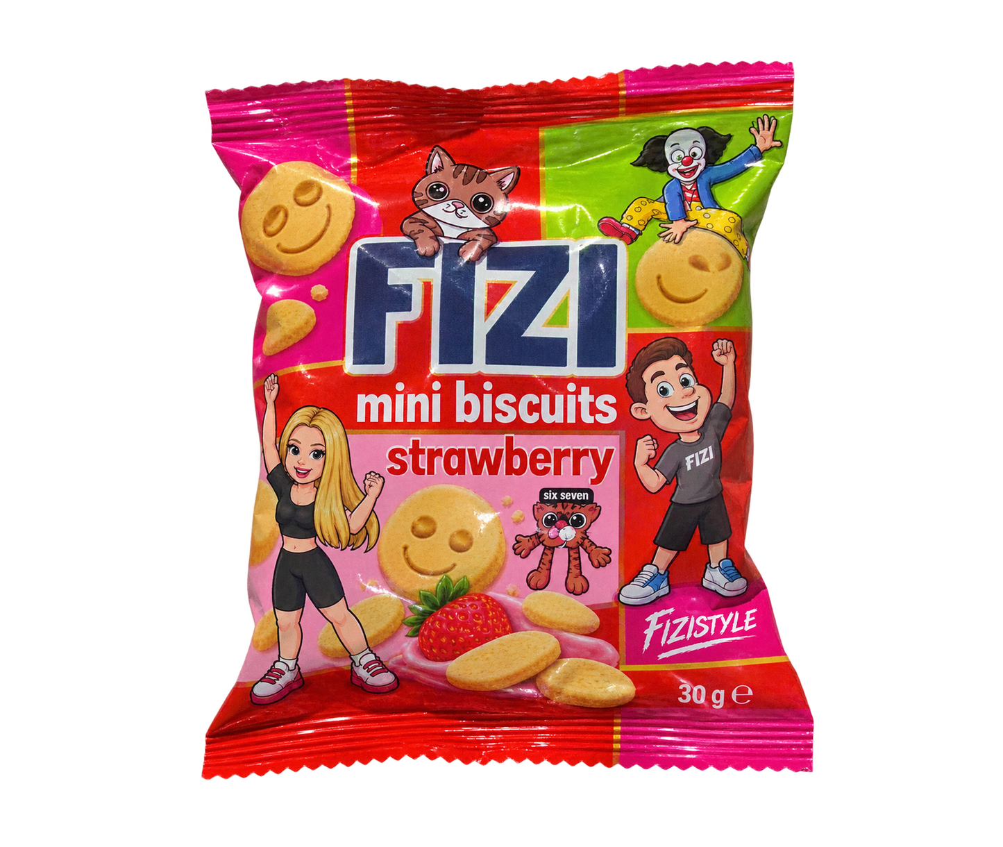 MINI BISCUITS - STRAWBERRY 5 ks