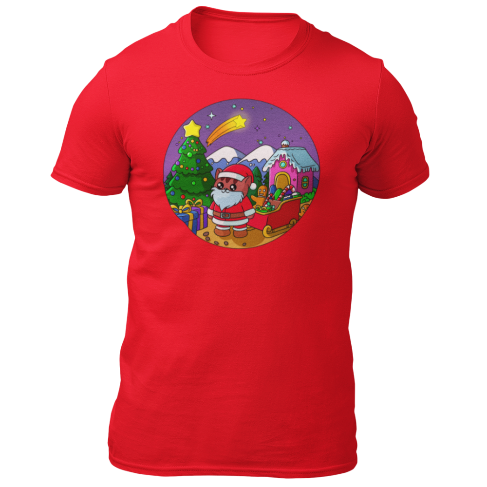 Tričko VÁNOČNÍ Borísek - červená