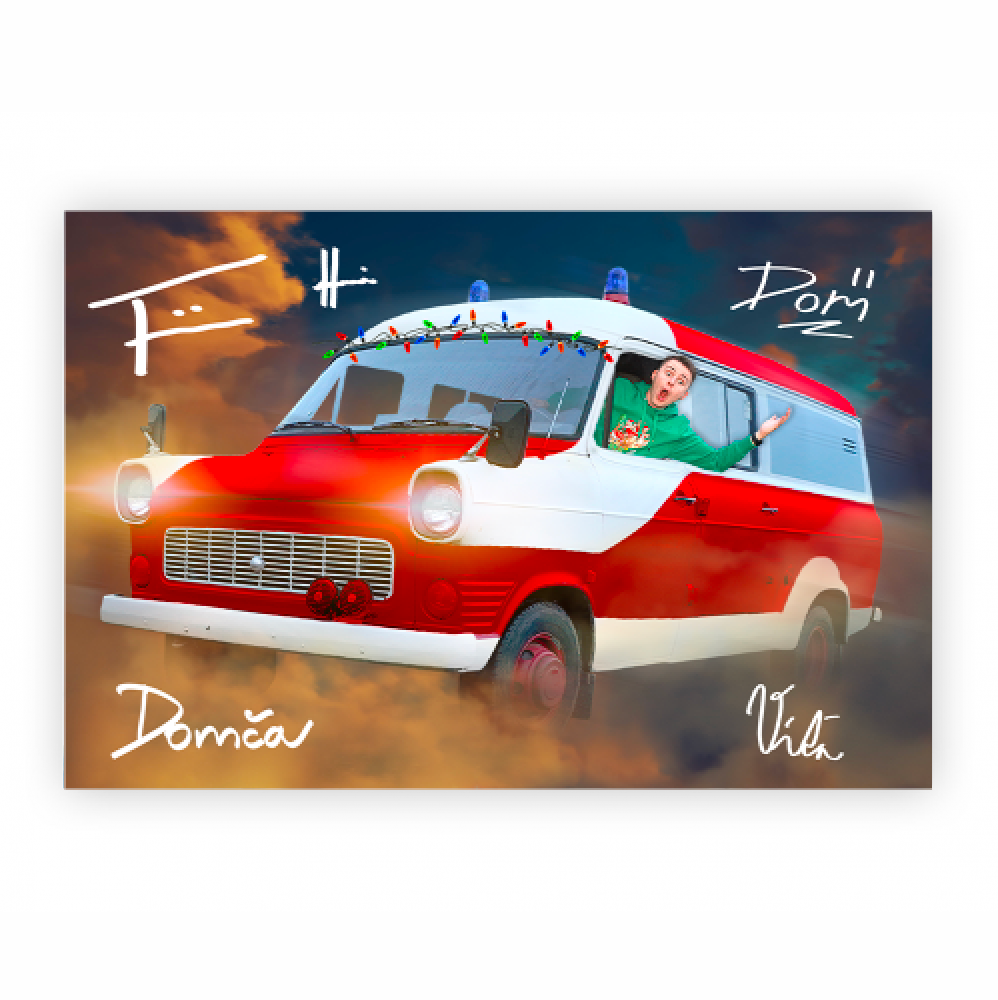 Vánoční plakát s podpisy celé FIZIcrew - A3