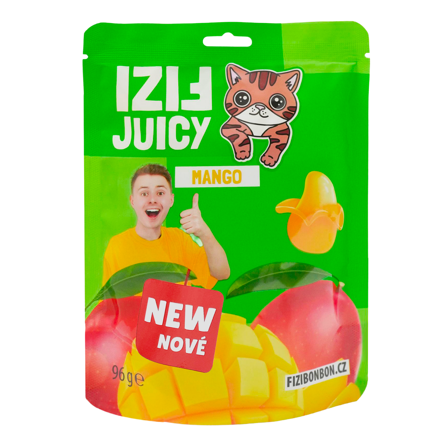 FIZIho JUICY BONBÓNY - Mango 96g 5 ks