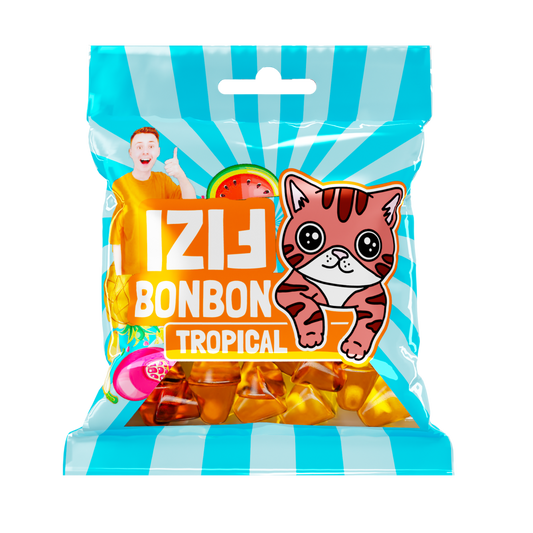 FIZIho BONBÓNY - Tropical 80g 5 ks