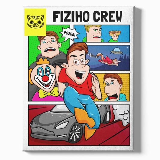 Obraz na plátně - FIZICREW KOMIKS