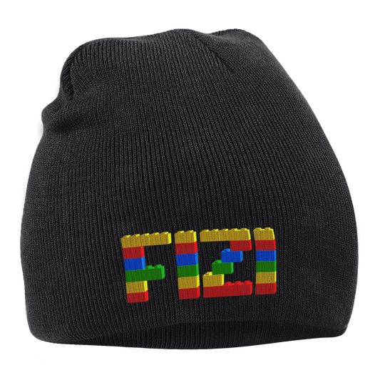 Čepice FIZI z kostek - černá