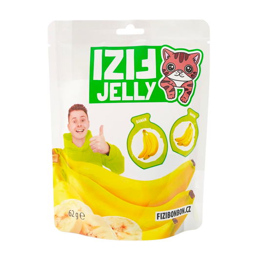 FIZIho JELLY ŽELÉ - Banán 62g 5 ks