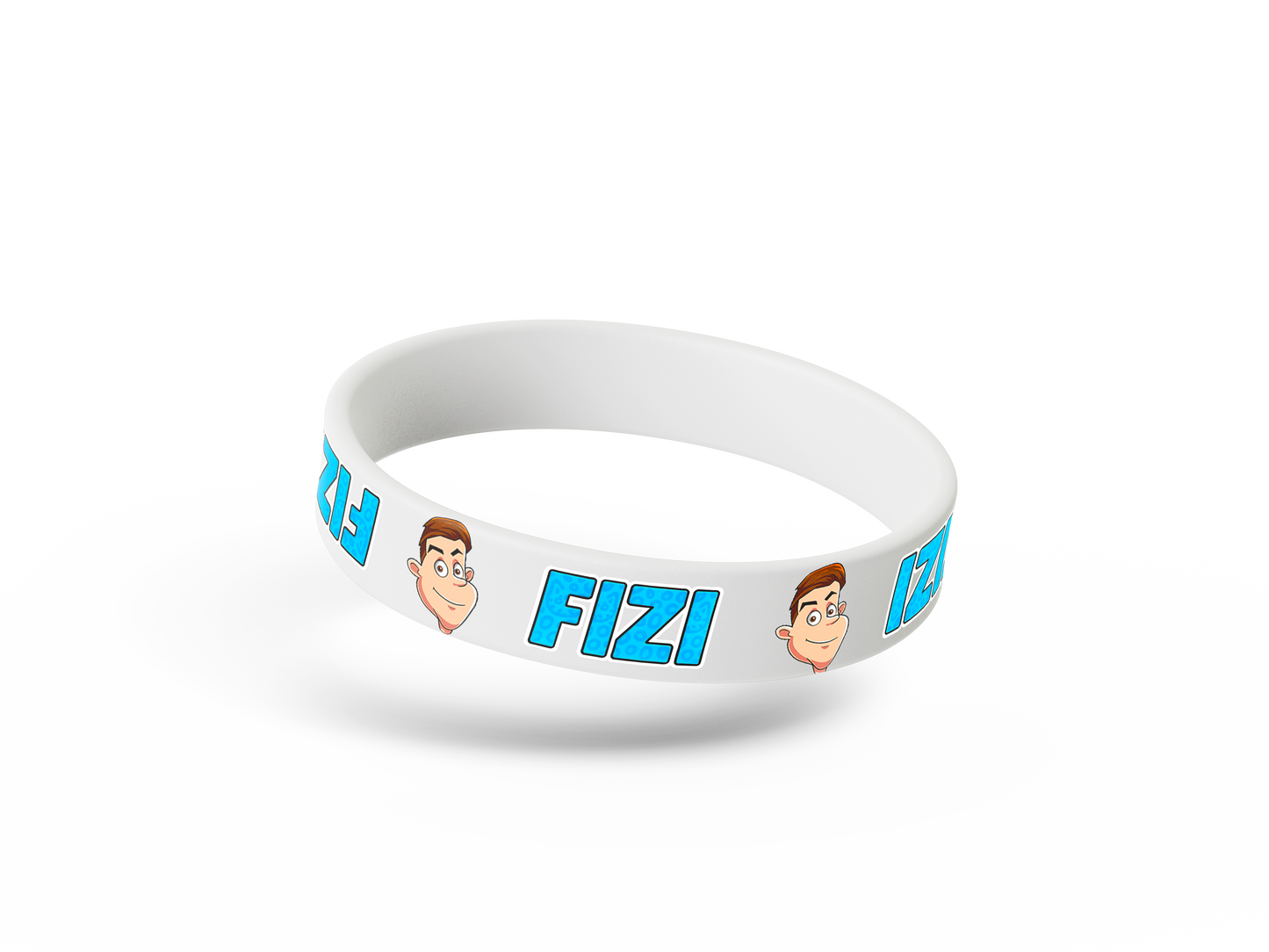 Gumový náramek FIZI - bílý