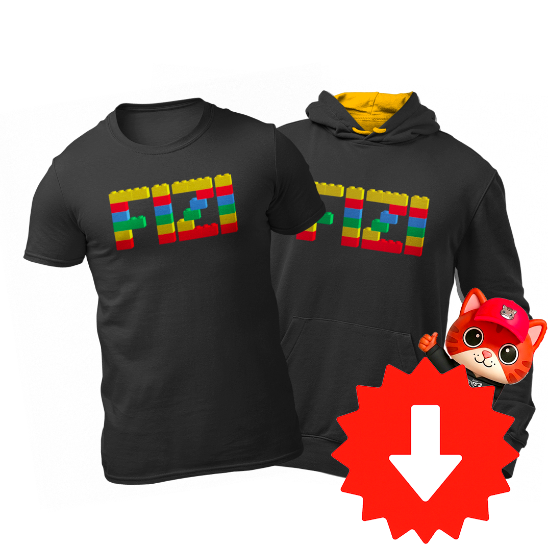 Set Tričko + Mikina FIZI z kostek