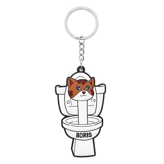 Přívěšek na klíče SKIBIDI BORIS - gumový