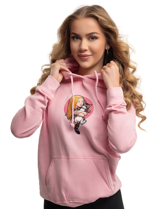 Mikina Anetka a kocourek Boris - růžová
