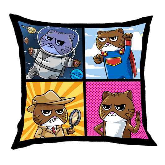 Polštářek 40x40cm kocourek Boris