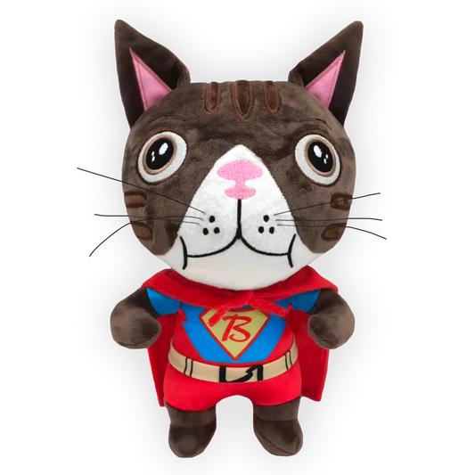 Plyšák Superhrdina Kocourek Boris - 25 cm