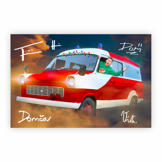 Vánoční plakát s podpisy celé FIZIcrew - A3