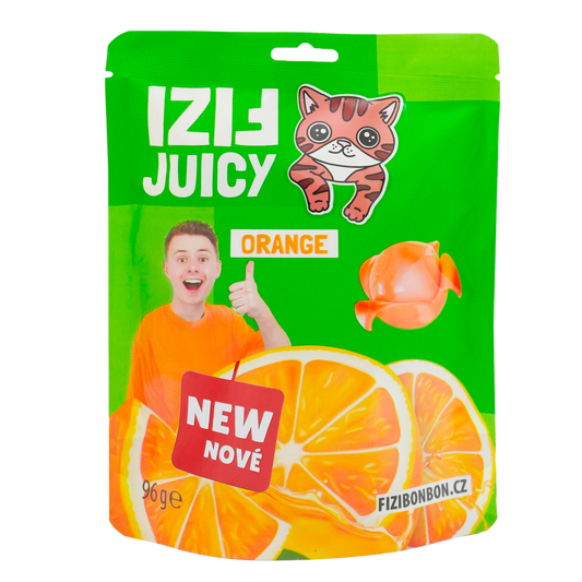 FIZIho JUICY BONBÓNY - Orange 96g 5 ks