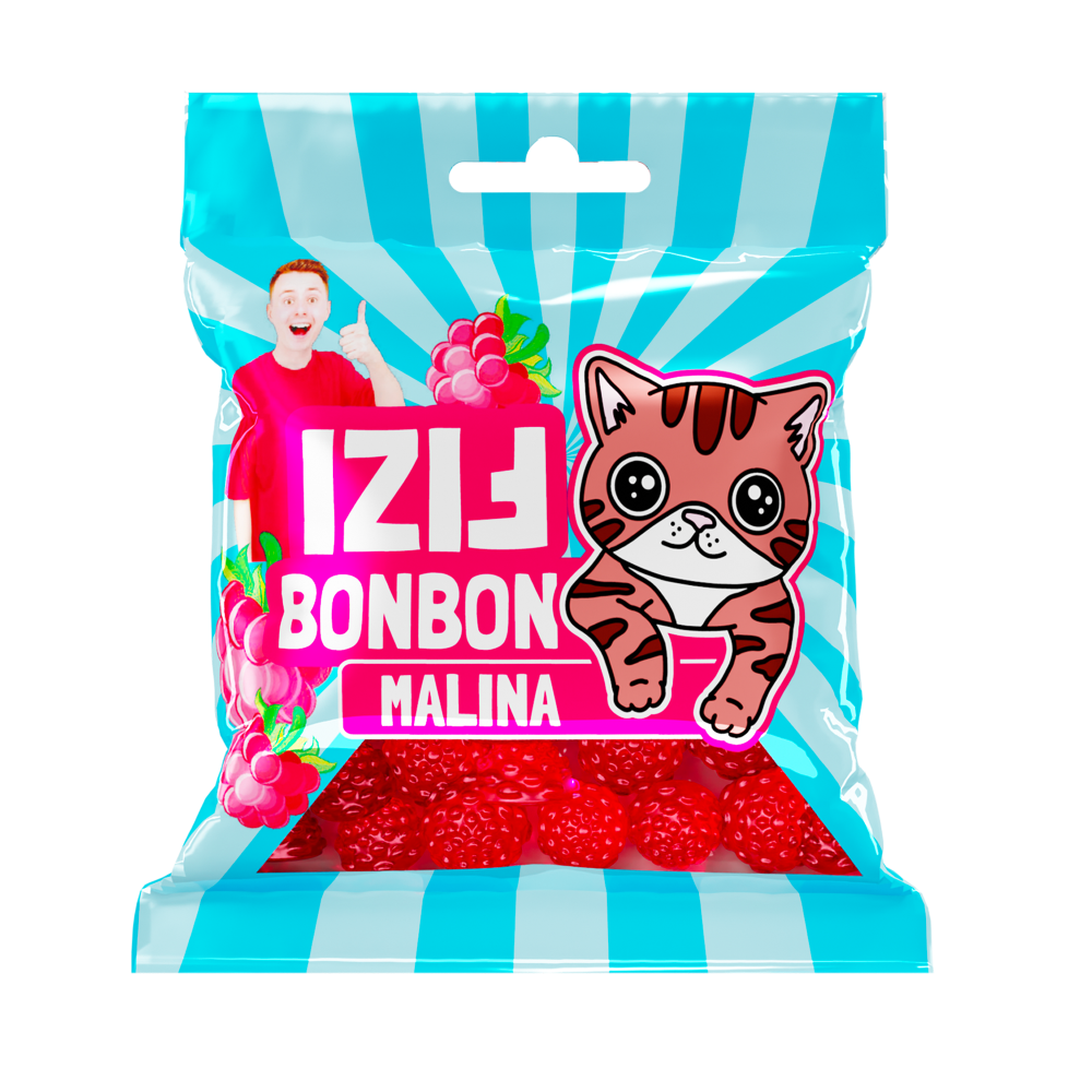 Fizi bonbon malina
