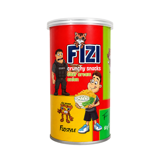 FIZI SNACKS CHIPS - Sour Cream Onion 3 ks