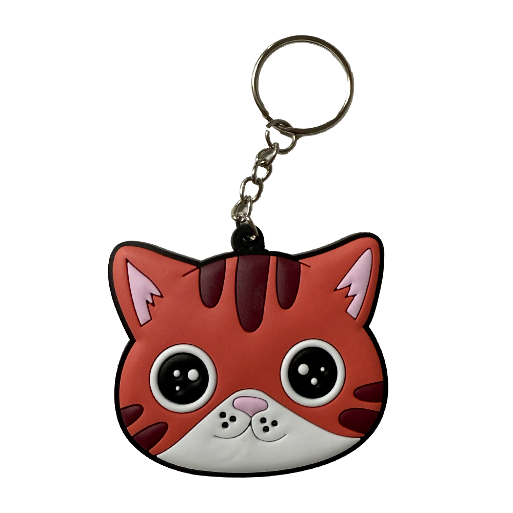 Přívěšek na klíče BORIS hlava - gumový