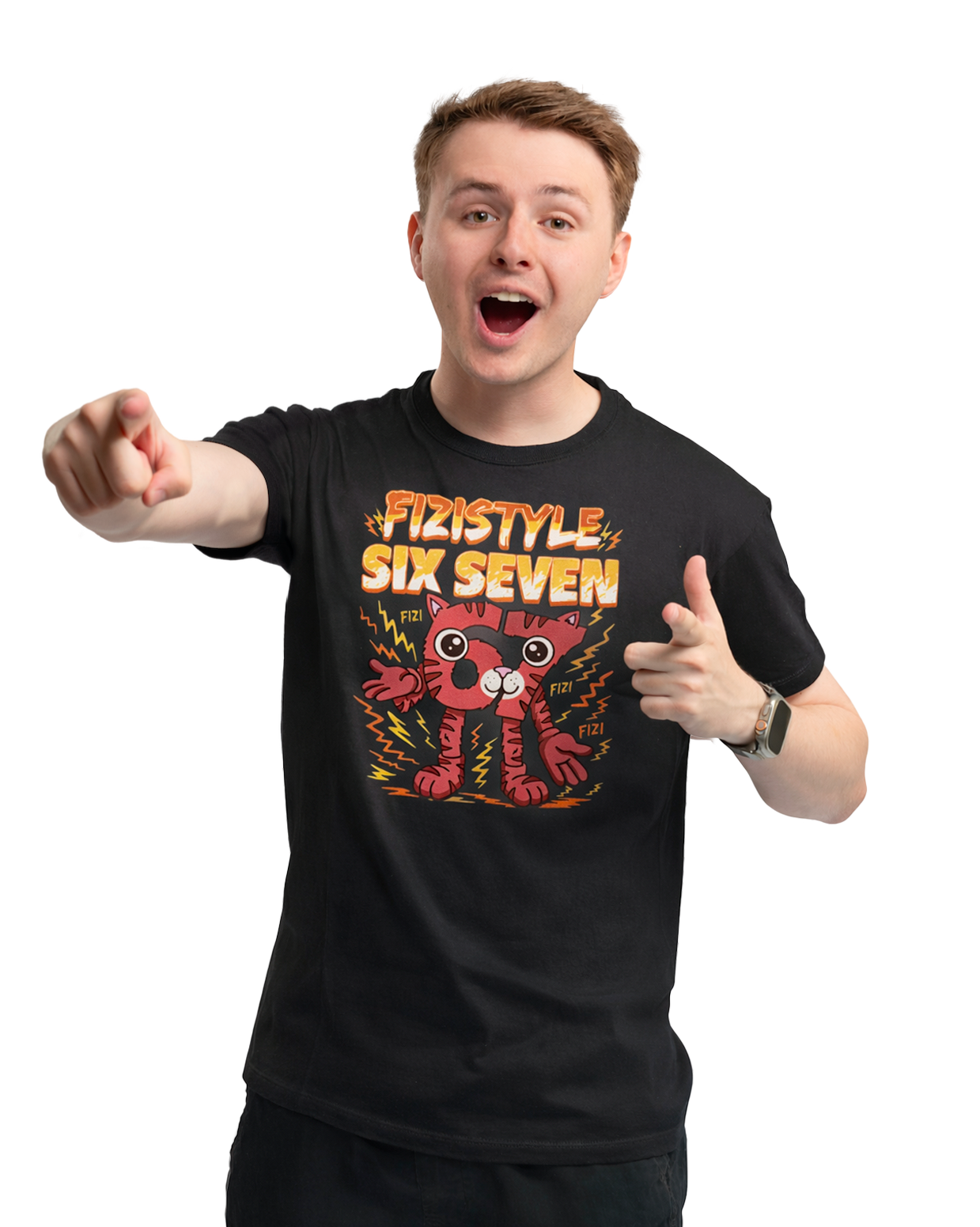 Limitované tričko FIZISTYLE SIX SEVEN - Černé